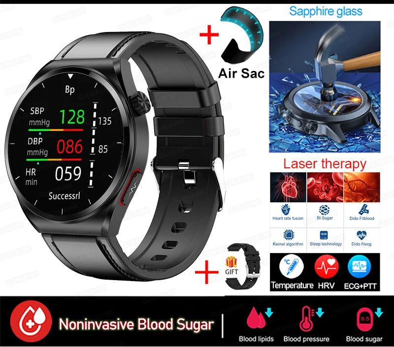 Präzise Gesundheits-Smartwatch Blutdruck & Herzfrequenz