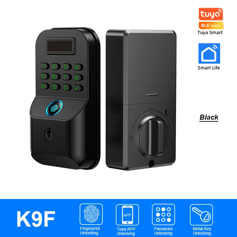 CDOK K9 Smart Türschloss mit Fingerabdruck & App