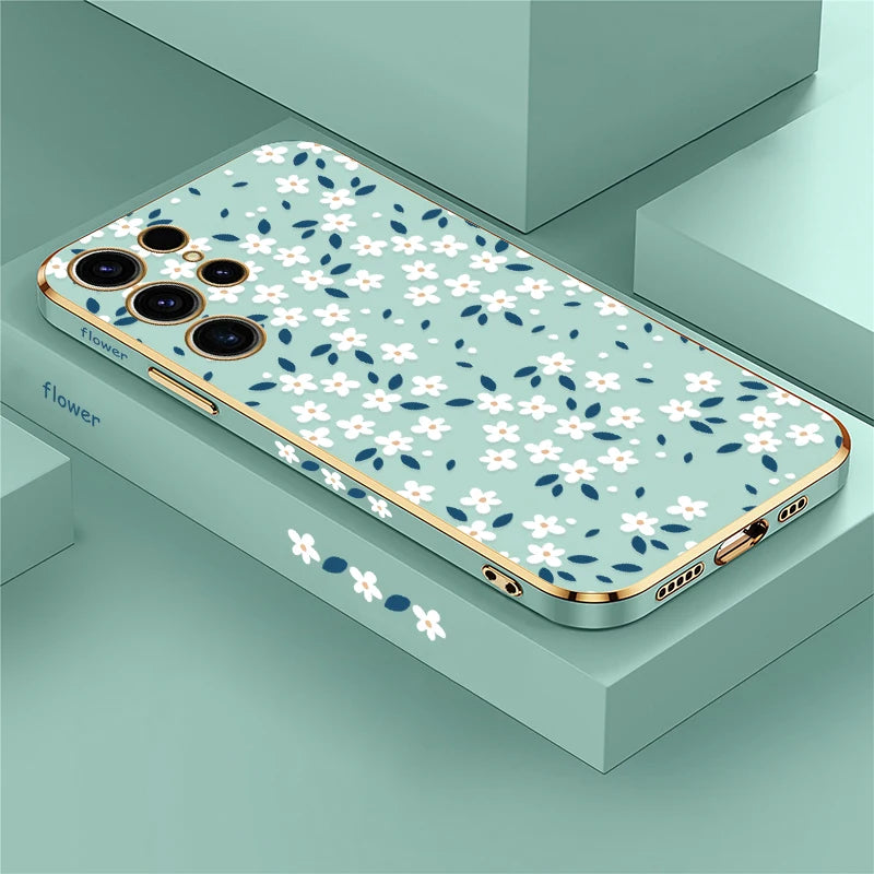 Stylische Blüten Hülle für Samsung Galaxy S25 Ultra