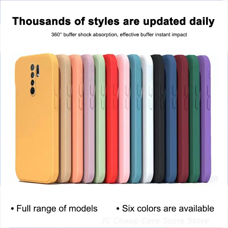 Liquid silicone case for Xiaomi Redmi 9