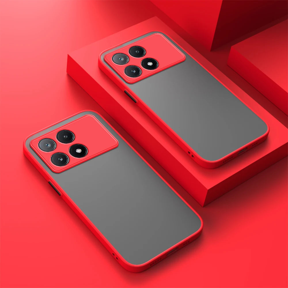 Matte stoßfeste Hülle für Xiaomi Poco Modelle