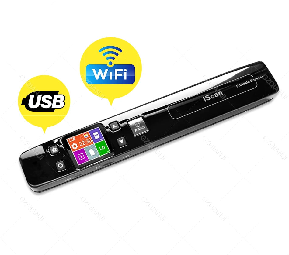 Kabelloser Mini A4 Dokumentenscanner mit TF Karte