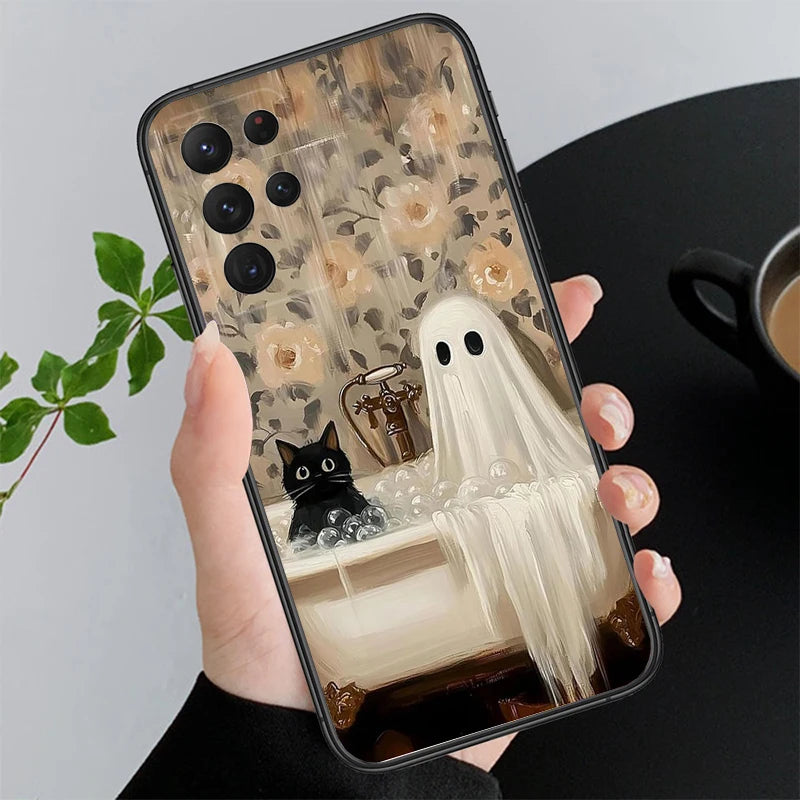 Halloween Geist Hülle für Samsung Galaxy S25–S21