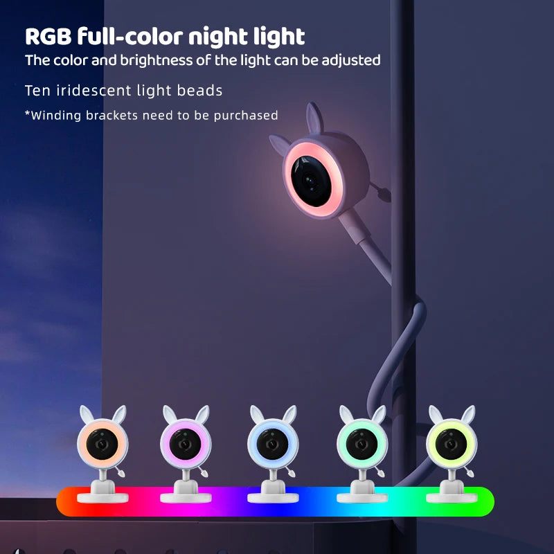 3.5 inch Baby Monitor RGB Night Light Night Vision