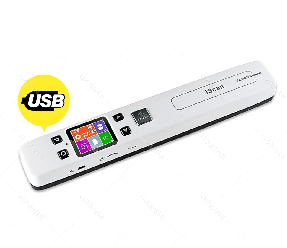 Mobiler A4-HD-Dokumentenscanner mit LED und 1050 DPI