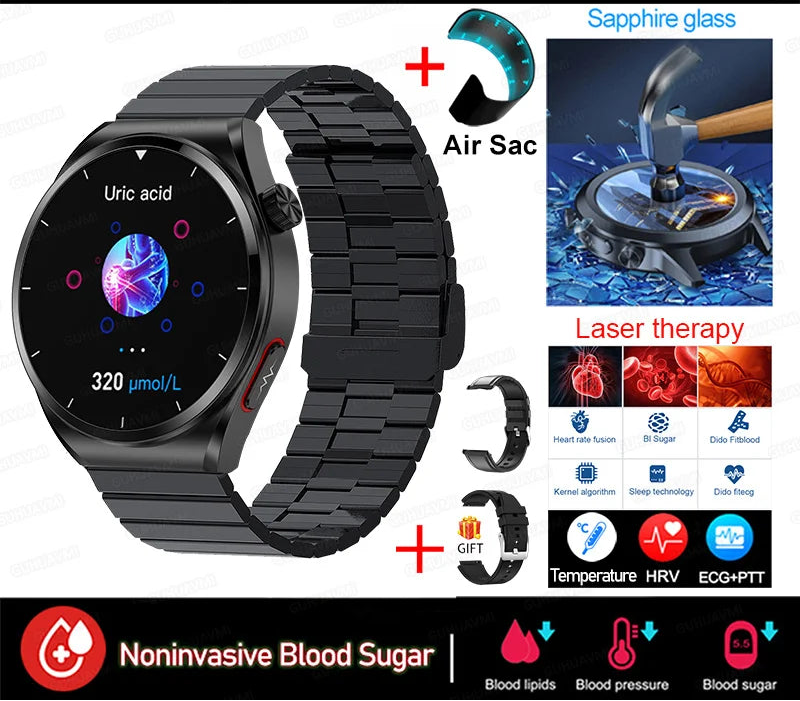 Präzise Gesundheits-Smartwatch Blutdruck & Herzfrequenz