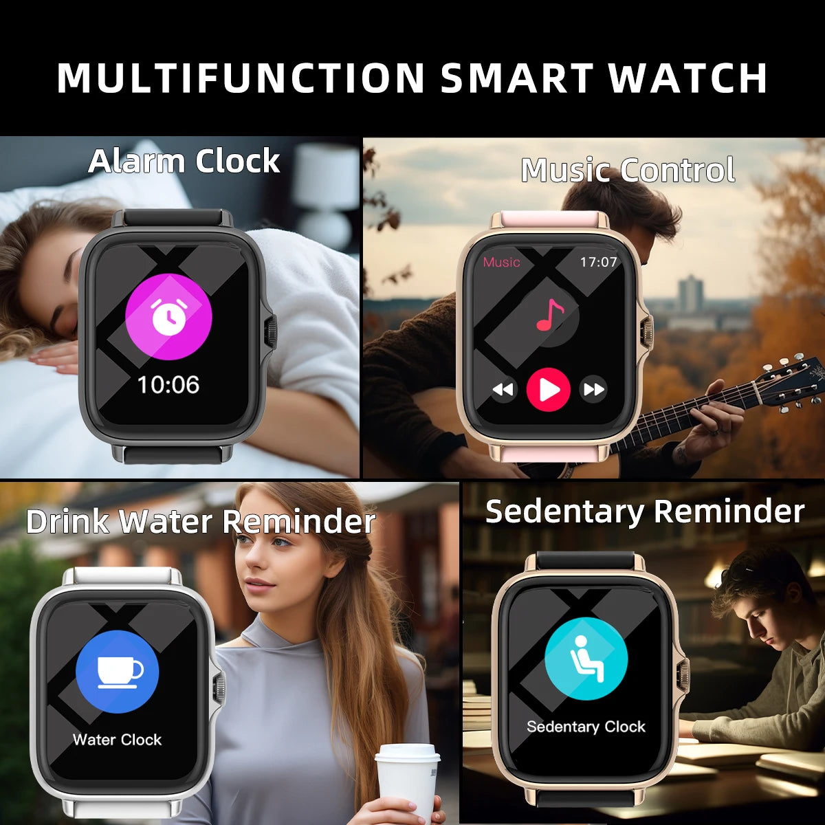 1,83'' Smartwatch mit Anruf, Schlaf & Sport für iPhone