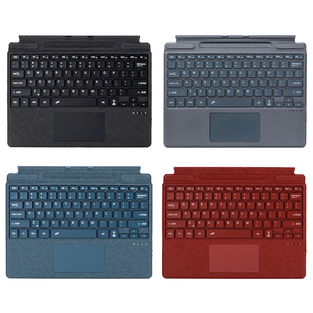 Ultraschlanke Bluetooth Tastatur mit 7 Farben für Surface