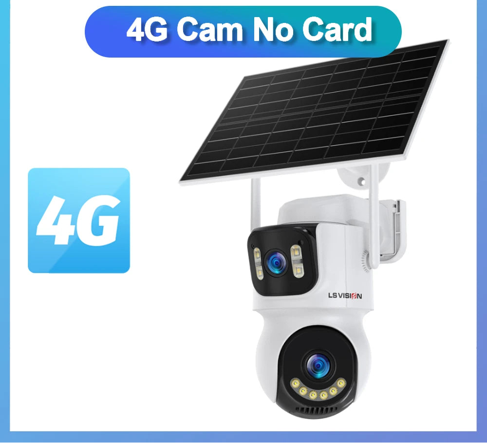 4K 4G WiFi Solar Camera with 10X Zoom and Auto Tracking