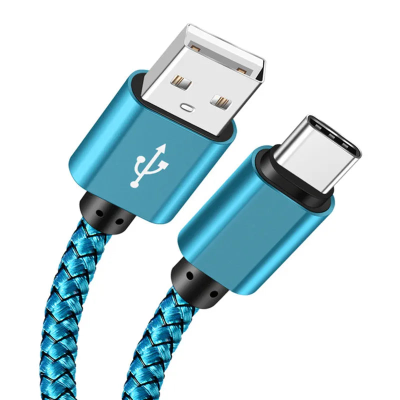 USB A auf Typ C Schnellladekabel Nylon
