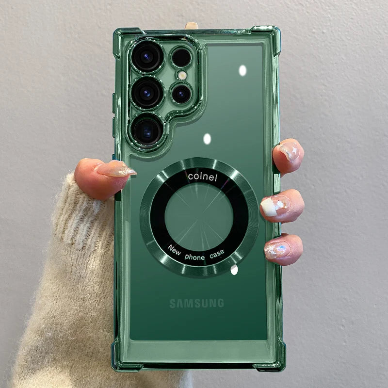 Samsung Luxus Magnet Hülle Clear