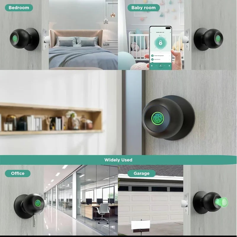 Smartes Türschloss mit Fingerabdruck & Tuya App