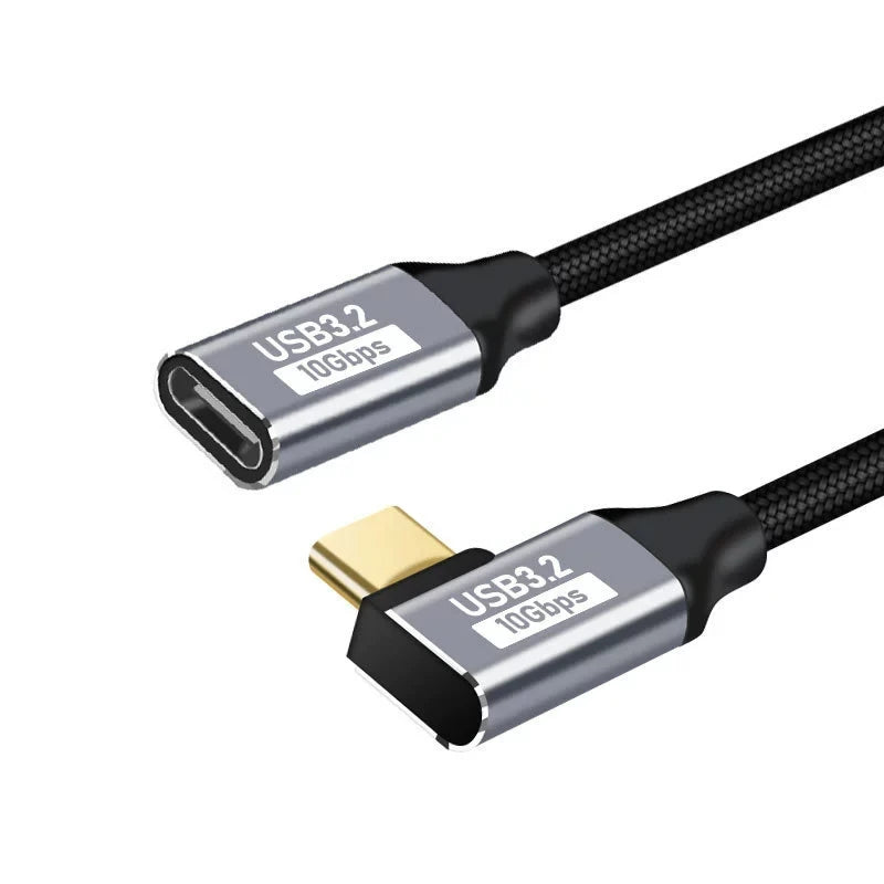 100W USB-C PD Schnellladekabel 90°