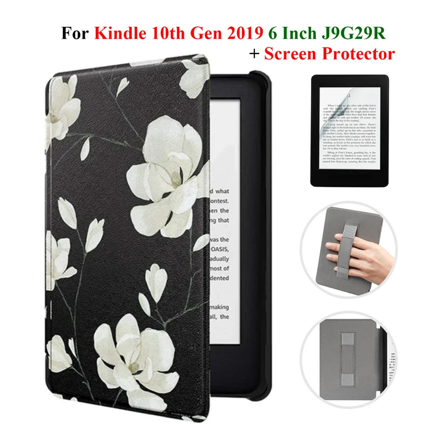 Hülle + Folie für Kindle 10. Gen 6 Zoll