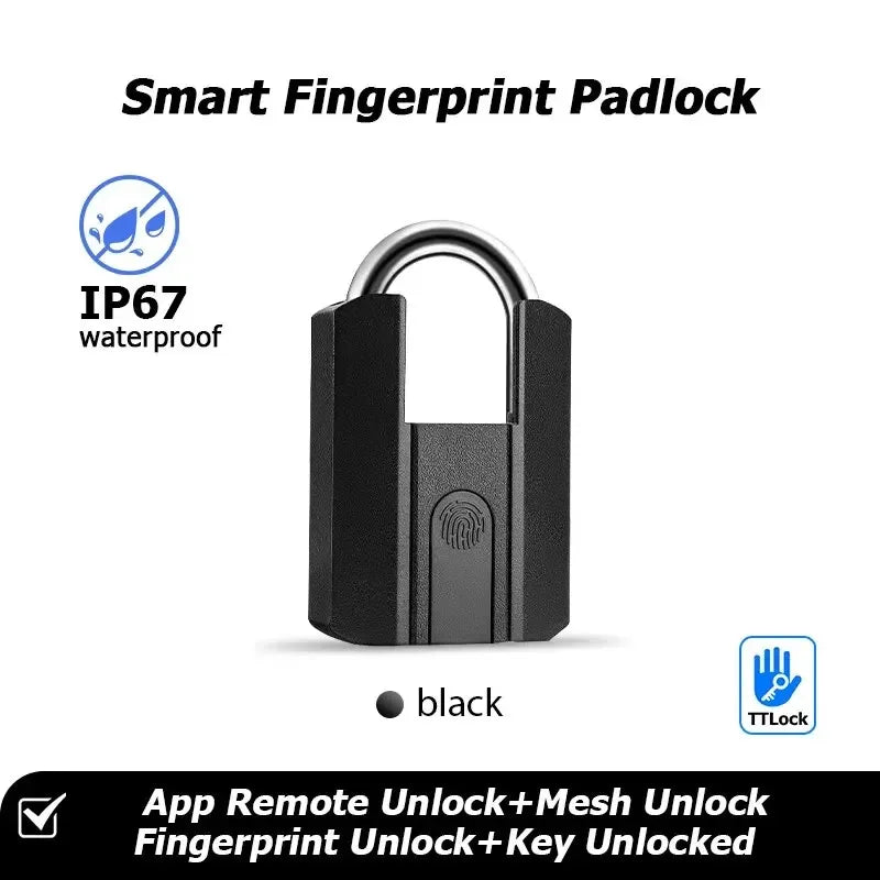IP67 Smart Fingerabdruck Vorhängeschloss mit App