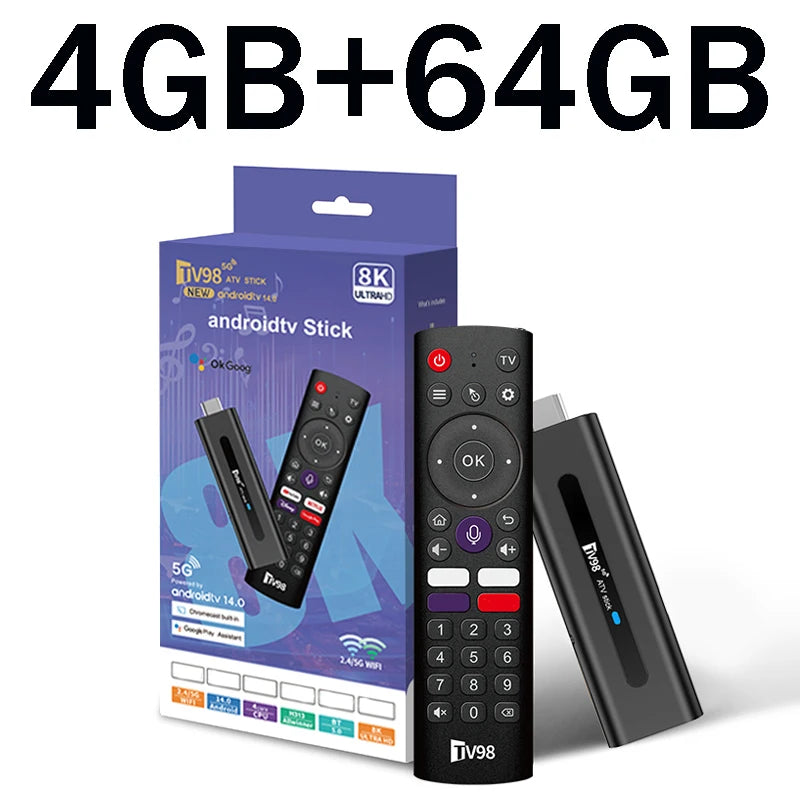 Ultra HD Android TV Stick 8K IPTV Dual-WiFi6