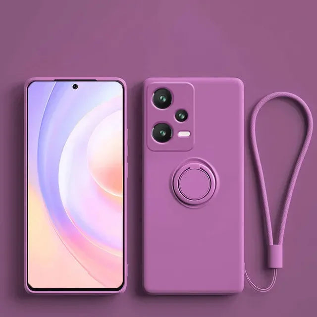 Silikonhülle mit Ring für Xiaomi & Redmi