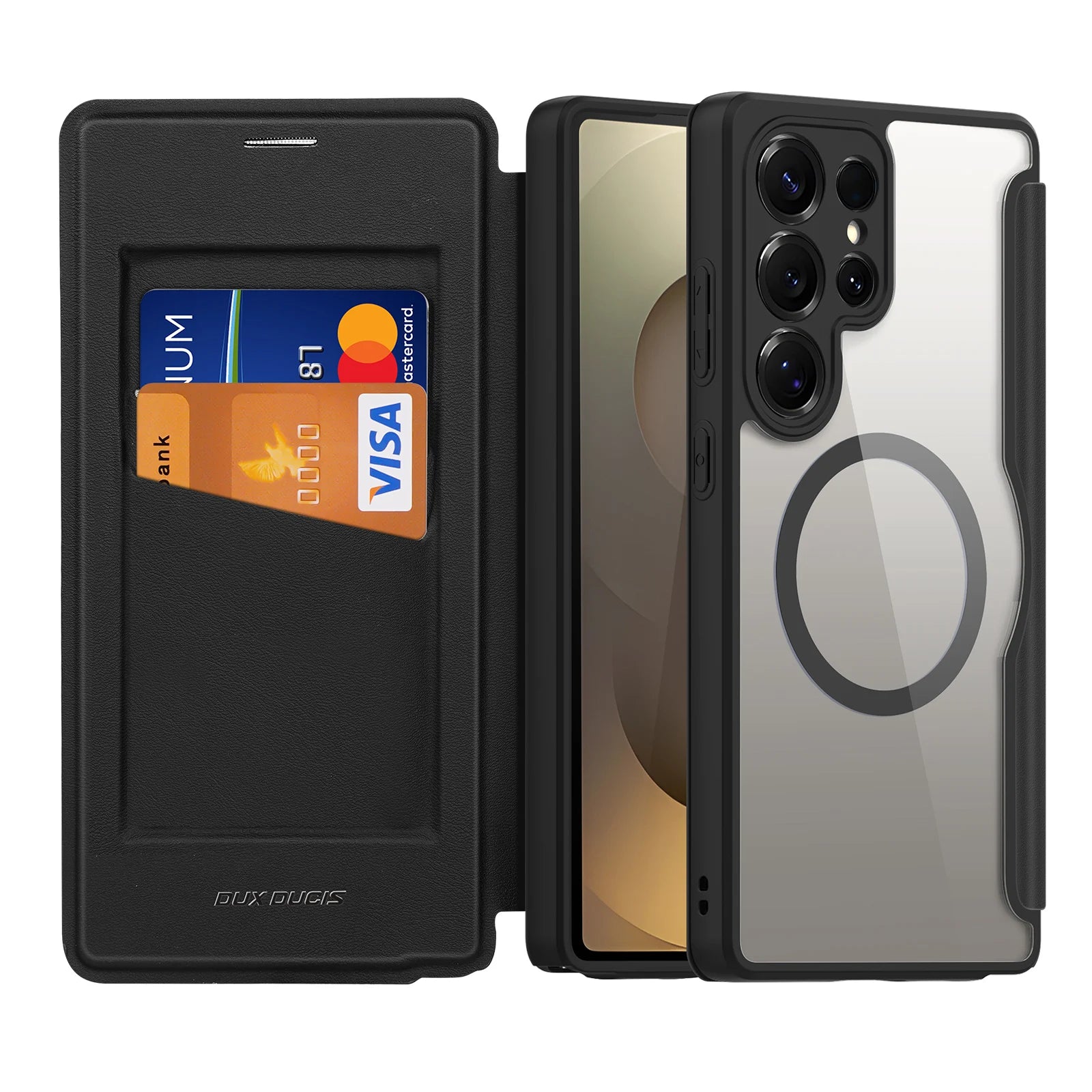 Magnetische Flip Hülle für Samsung Galaxy S23 S24 S25