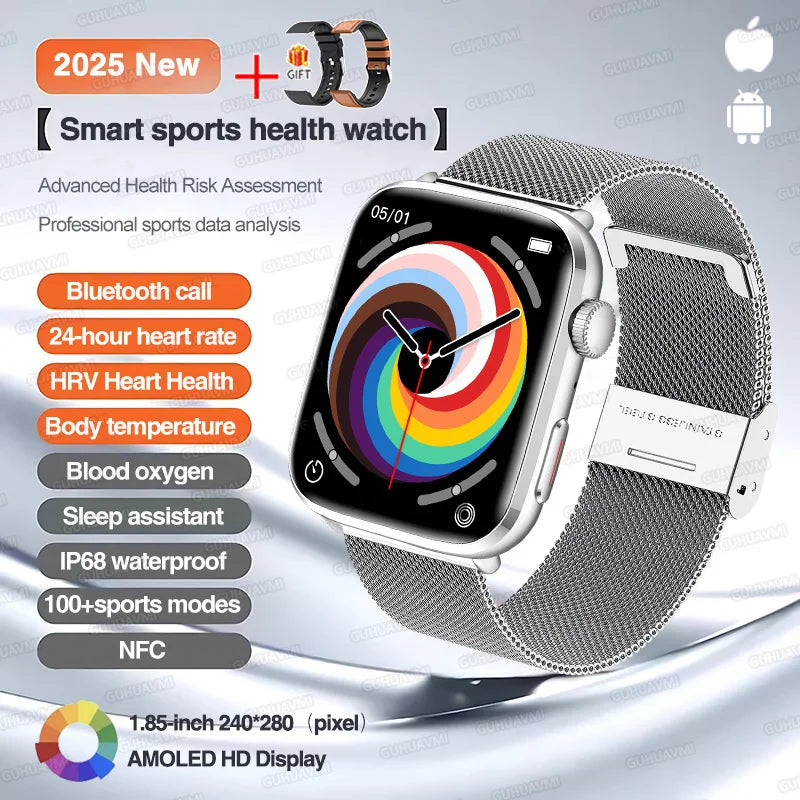 Classic Smartwatch 2025 Men Women GPS NFC AMOLED