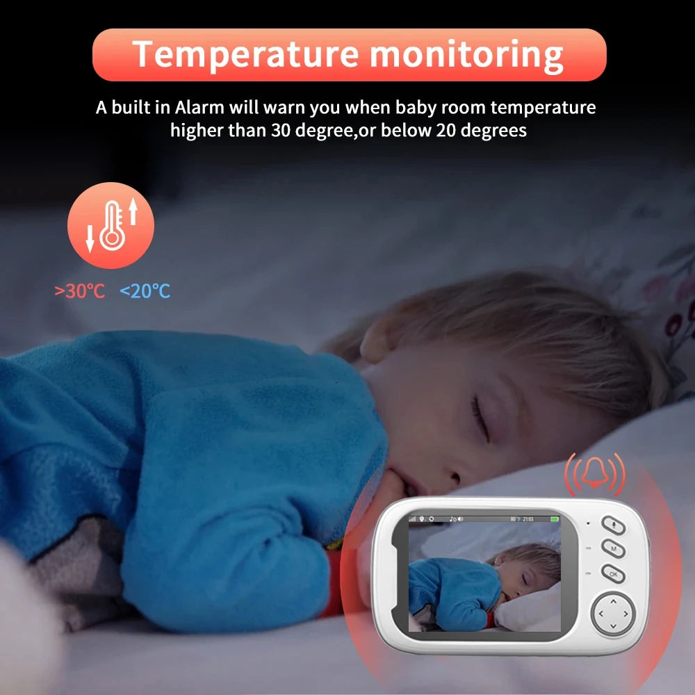 3,5 Zoll Video Baby Monitor mit Audio & Nachtmodus