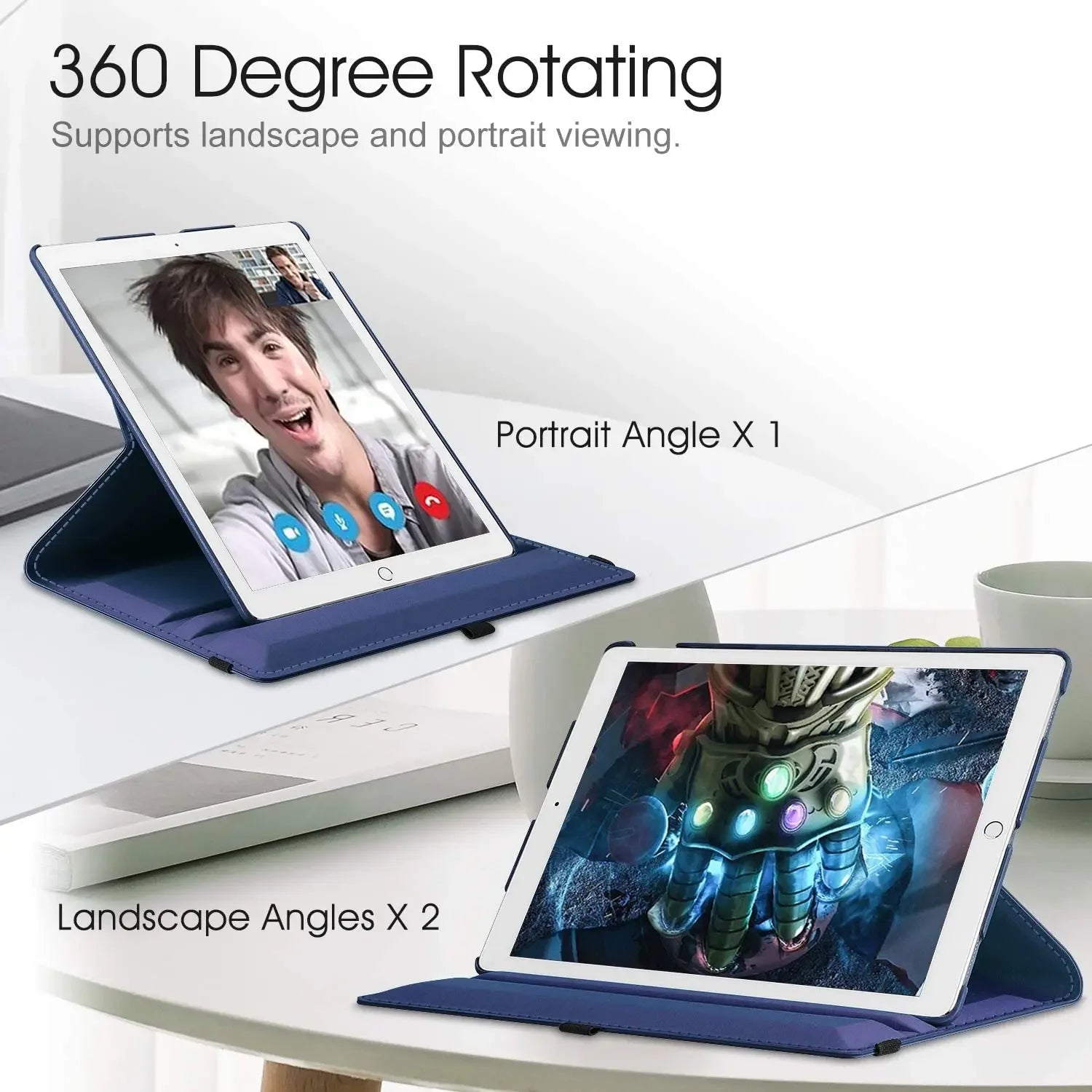 iPad Hülle 360° Drehbar Air/Pro 12,9