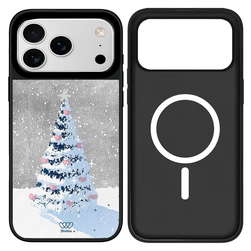 Weihnachts Schneemann Spiegel Hülle für iPhone 17