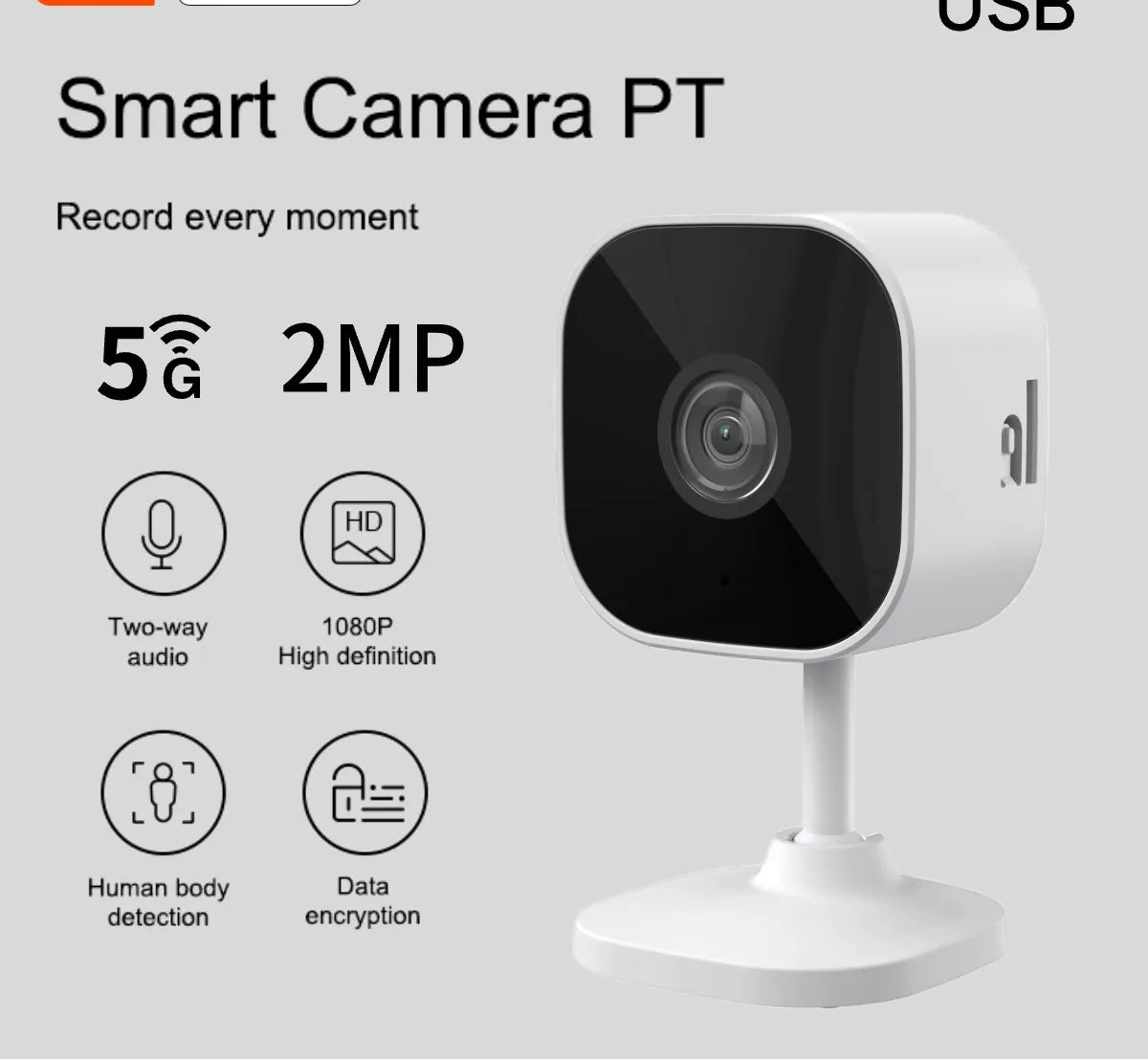 1080p WLAN Sicherheitskamera mit Bewegung & Audio