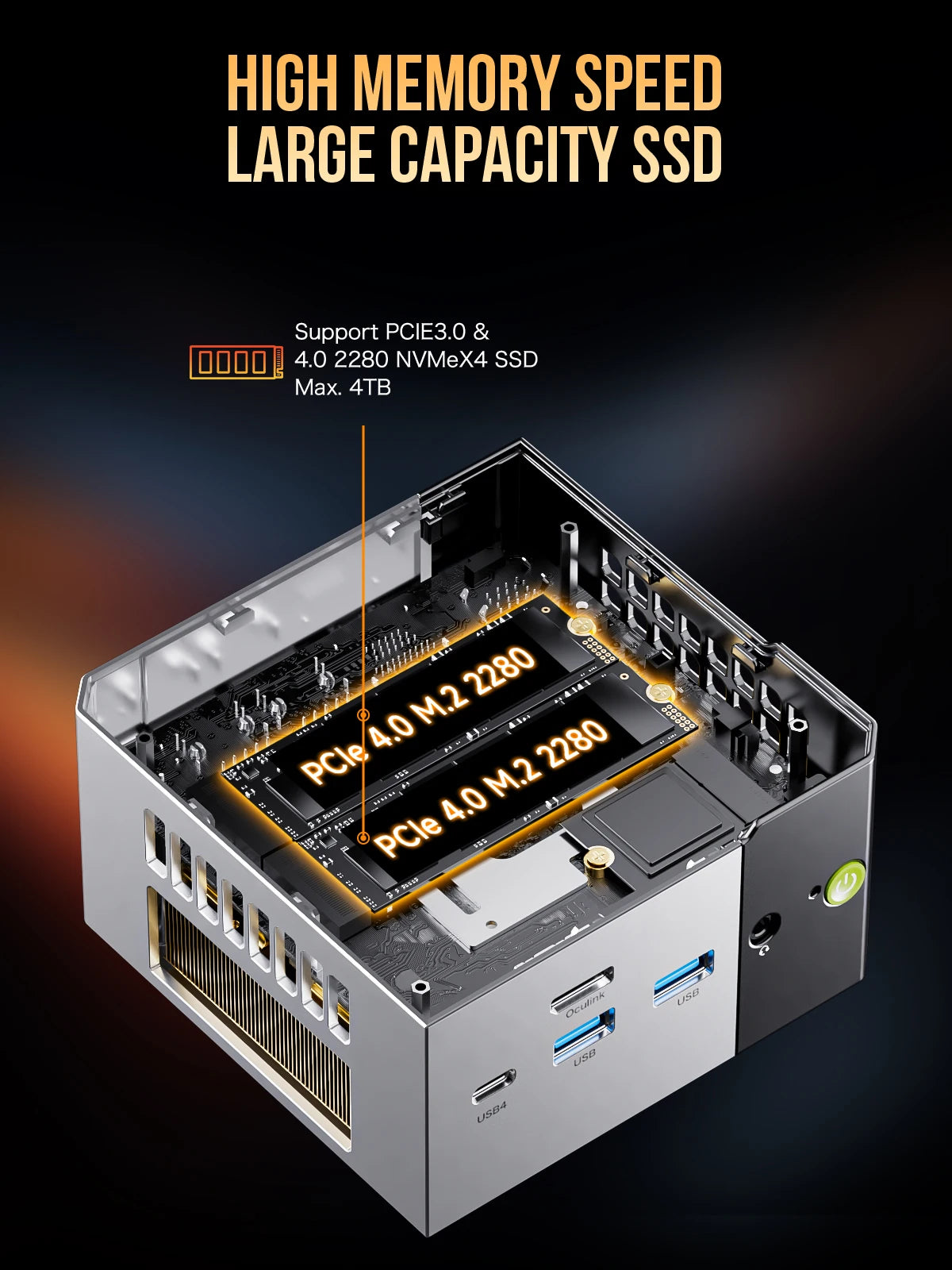 Leistungsstarker Ryzen Mini-PC 32GB RAM 1TB SSD