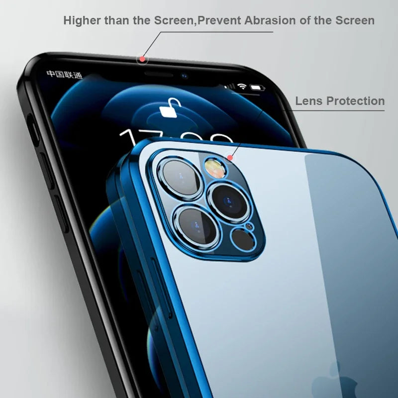 Weiche TPU Hülle mit Klarem Rücken für iPhone 17