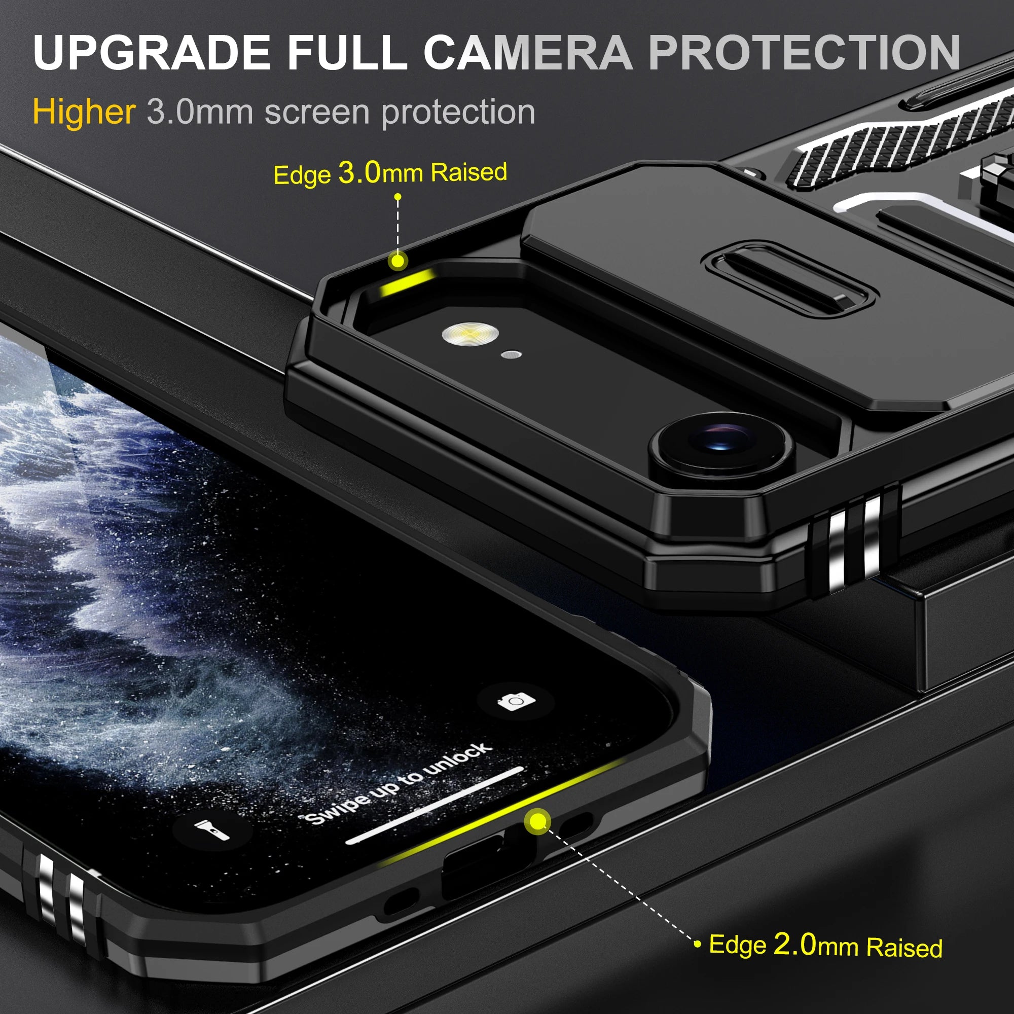 iPhone 17 case with stand ring – robust & practical