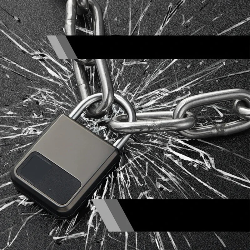 Smart Fingerabdruck-Vorhängeschloss USB wasserdicht