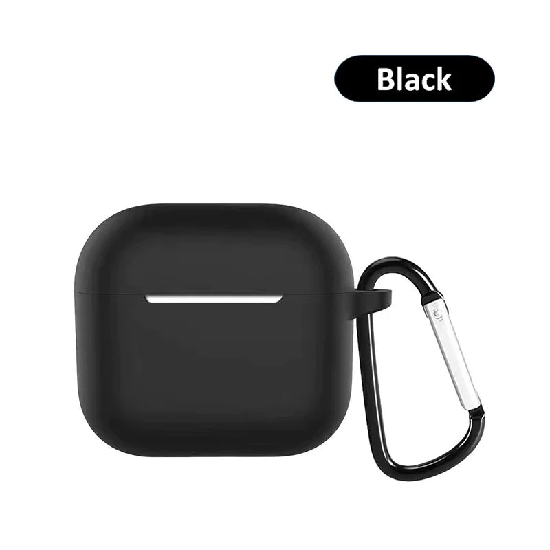 Silicone protective case with buckle for AirPods series