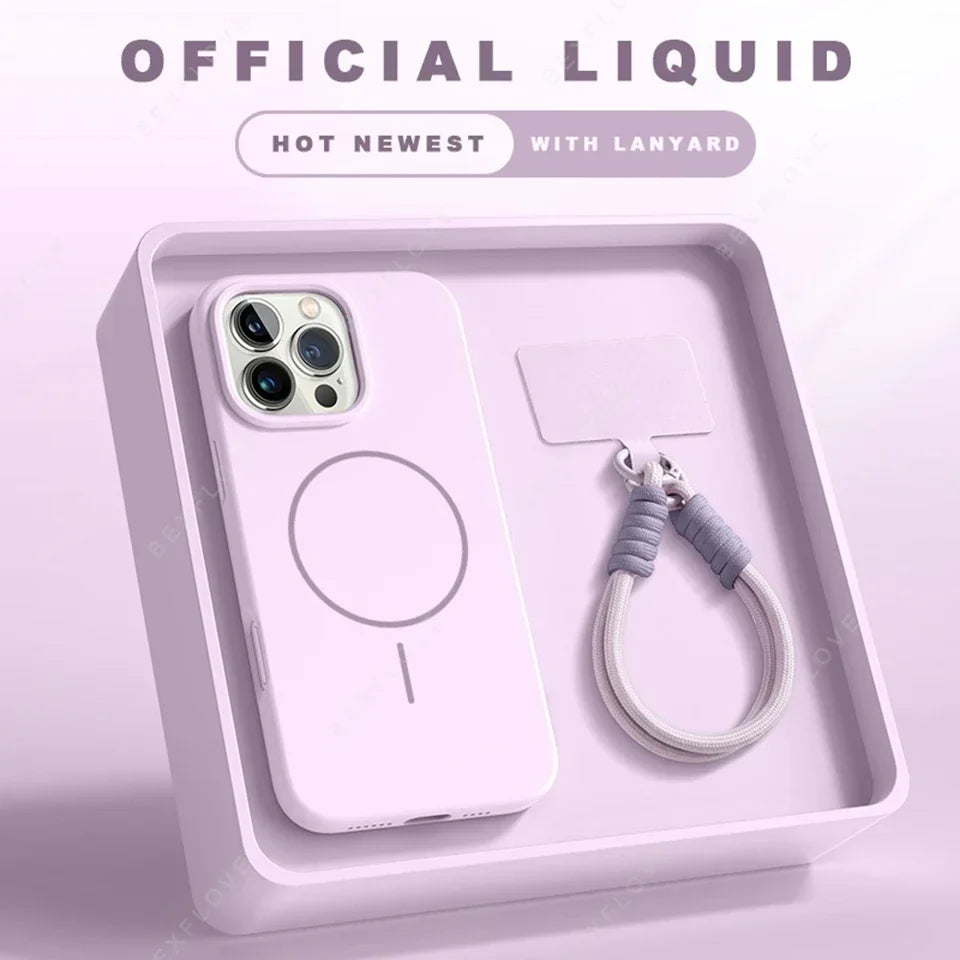 Magnetische iPhone Silikonhülle mit Band