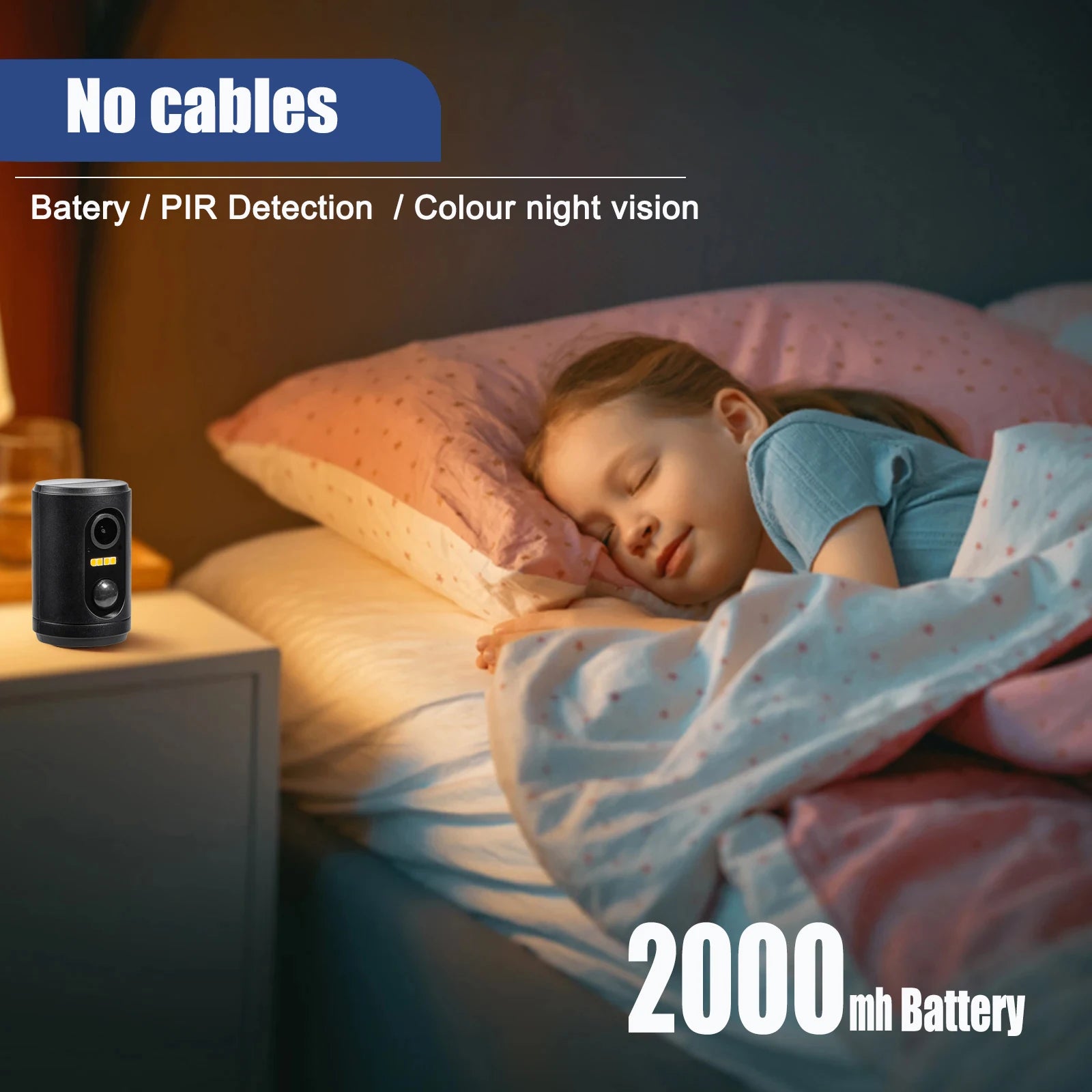 Mini WiFi IP Camera with Solar Power & Night Vision 2024