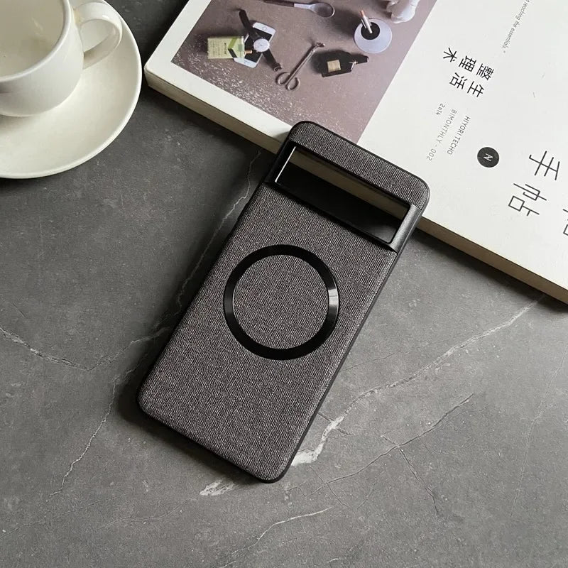 Luxus Magnet-Lederhülle für Pixel