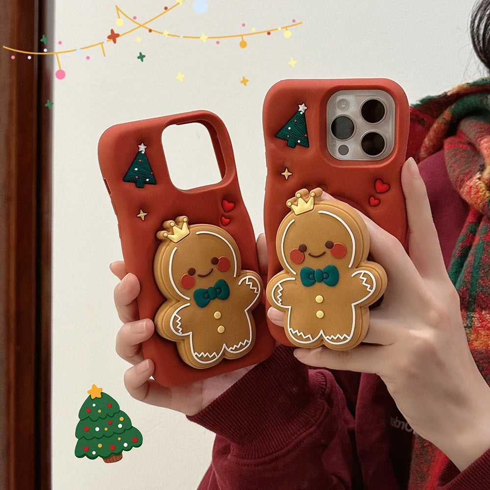 Weihnachts Lebkuchenmann Hülle für iPhone 16
