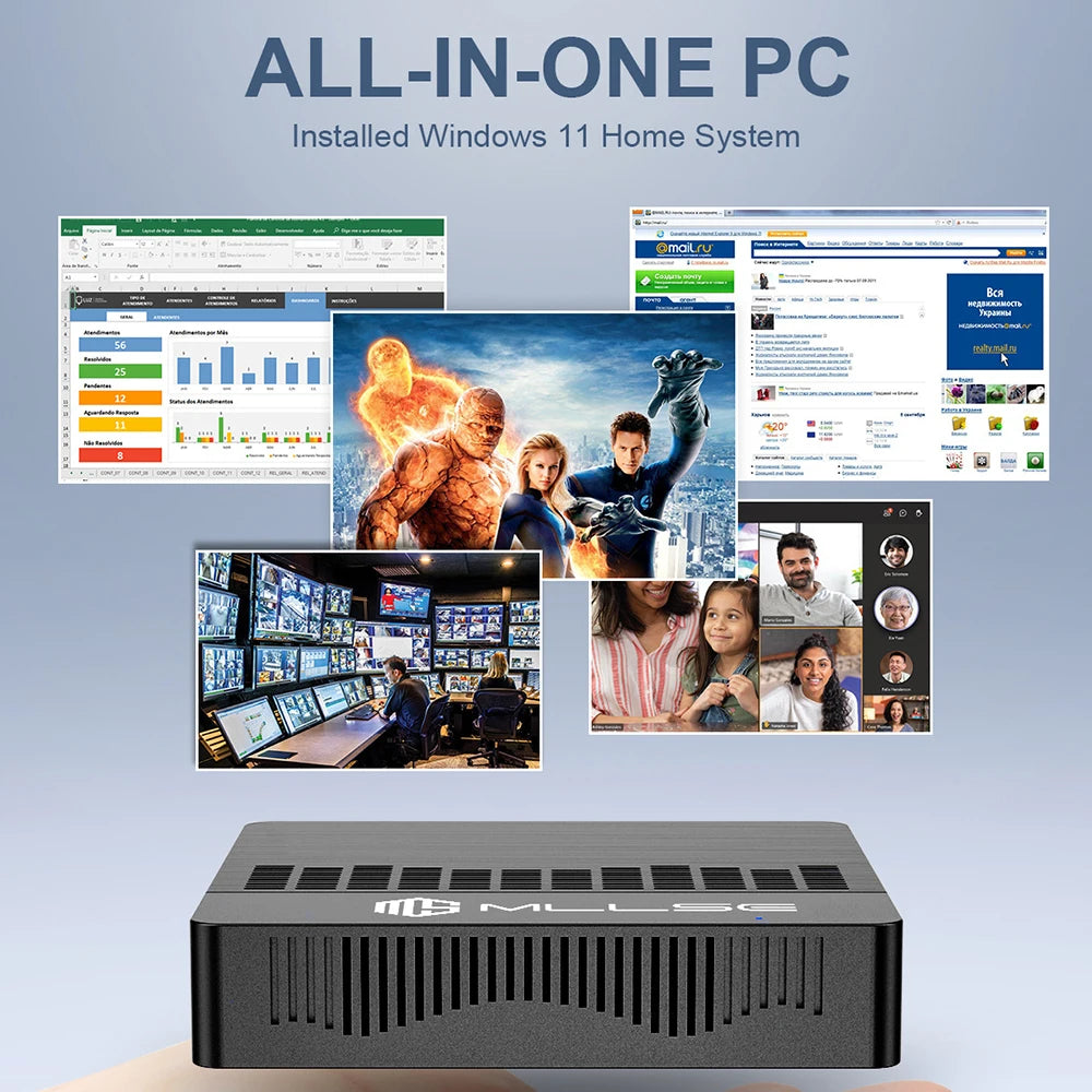 Kompakter Mini-PC Intel N4000 mit 6GB RAM & WLAN