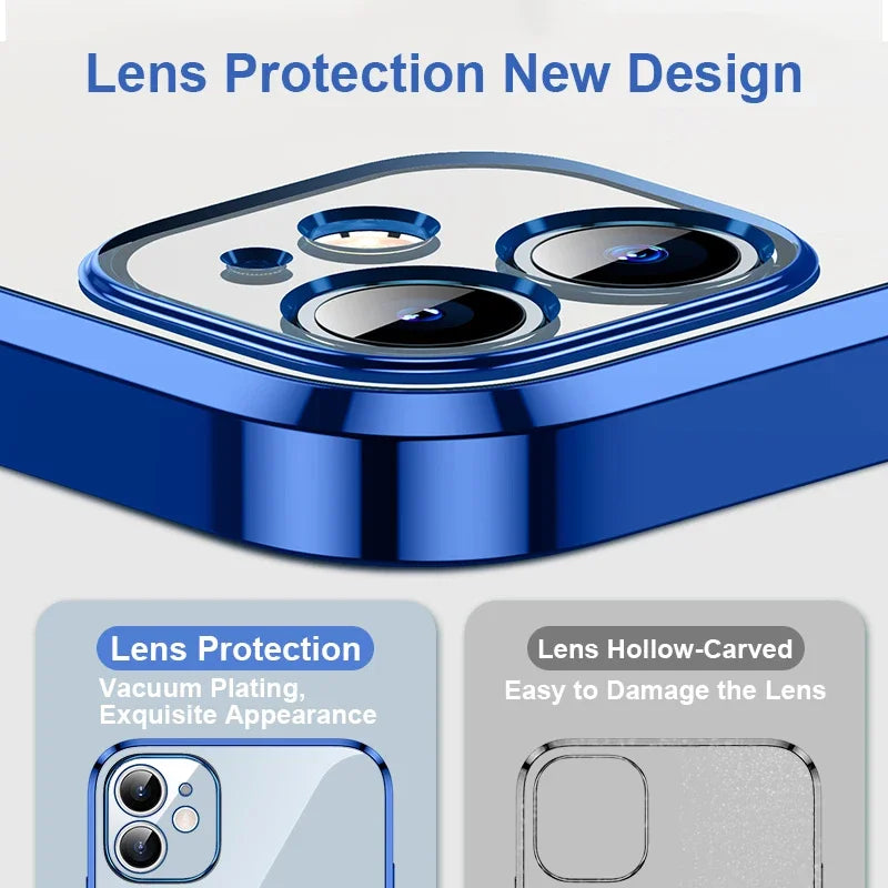 Weiche TPU Hülle mit Klarem Rücken für iPhone 17