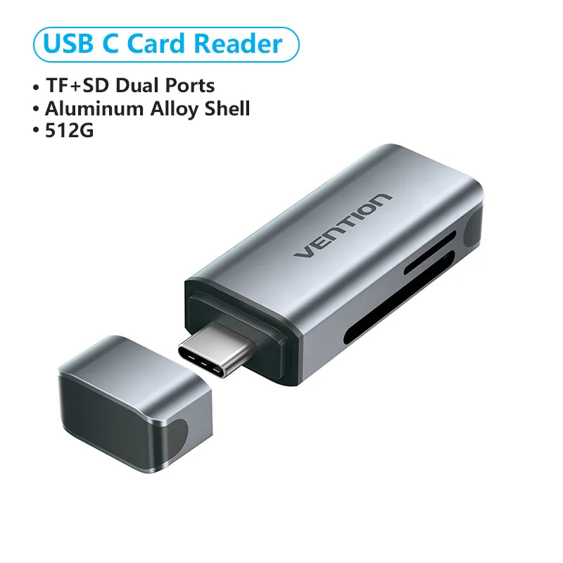 Tions USB-C Kartenleser Micro SD Adapter