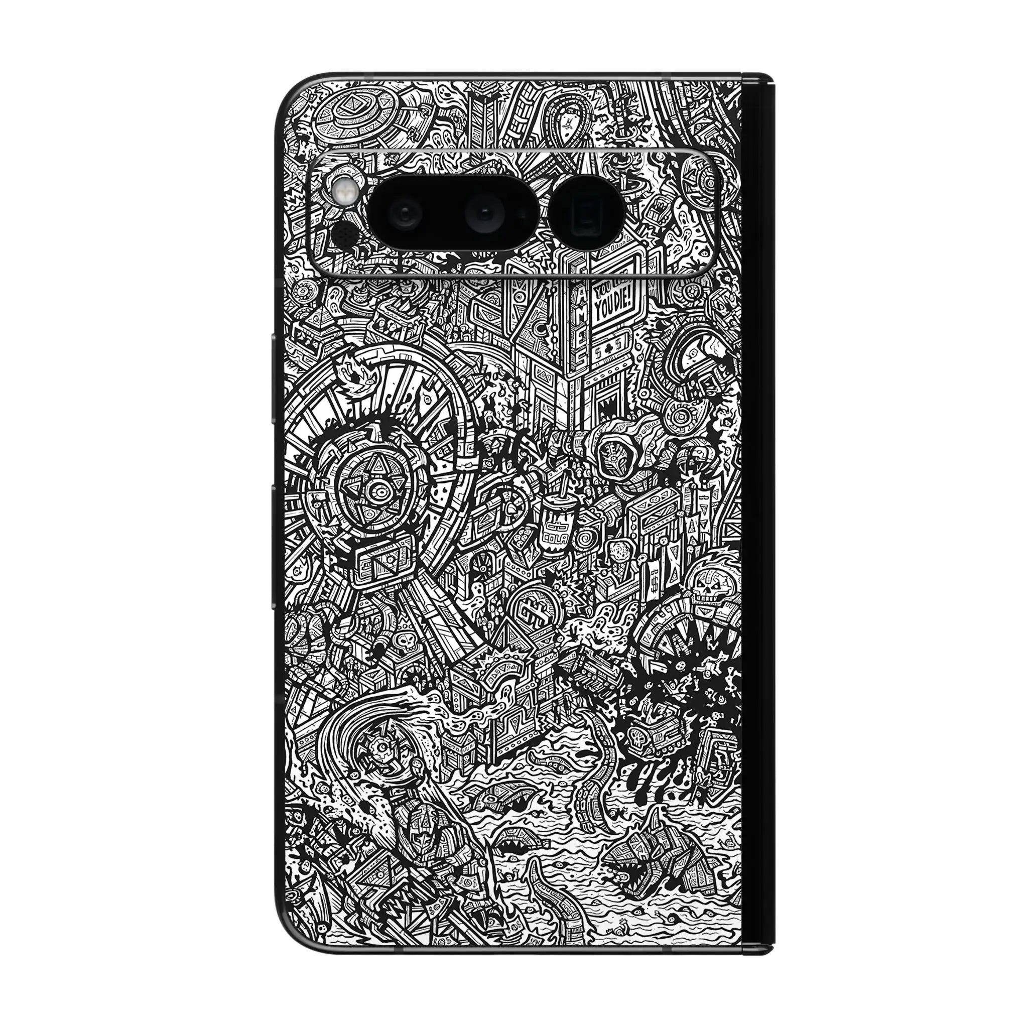 Bunte Rückseitenfolie für Pixel Fold 9 Pro