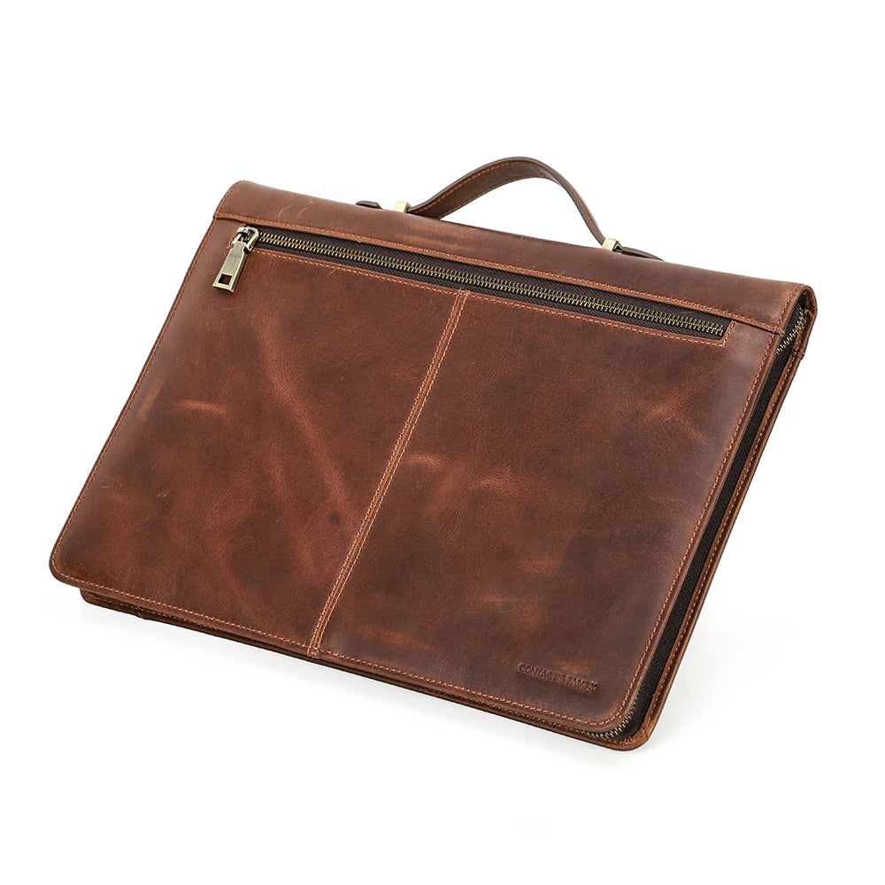 Elegant genuine leather laptop bag for MacBook & business