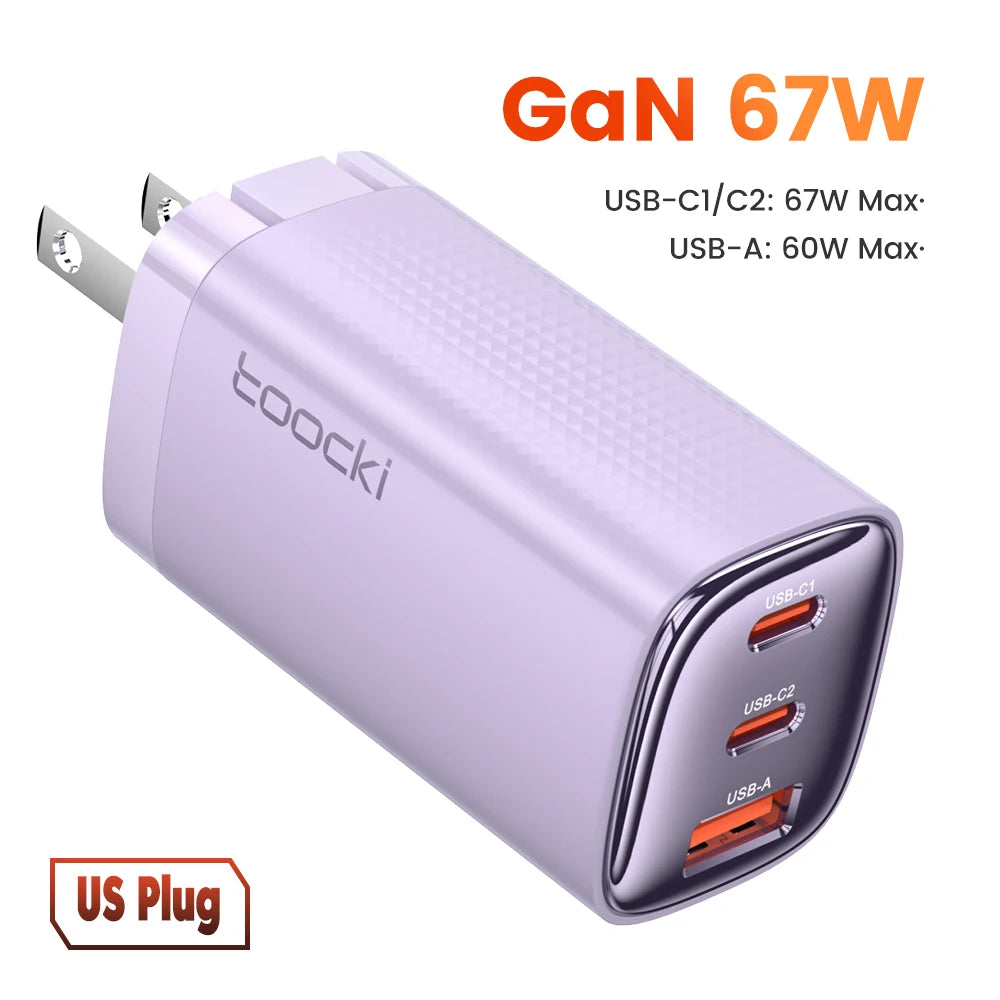 Toocki 67W GaN USB-C Ladegerät mit Display