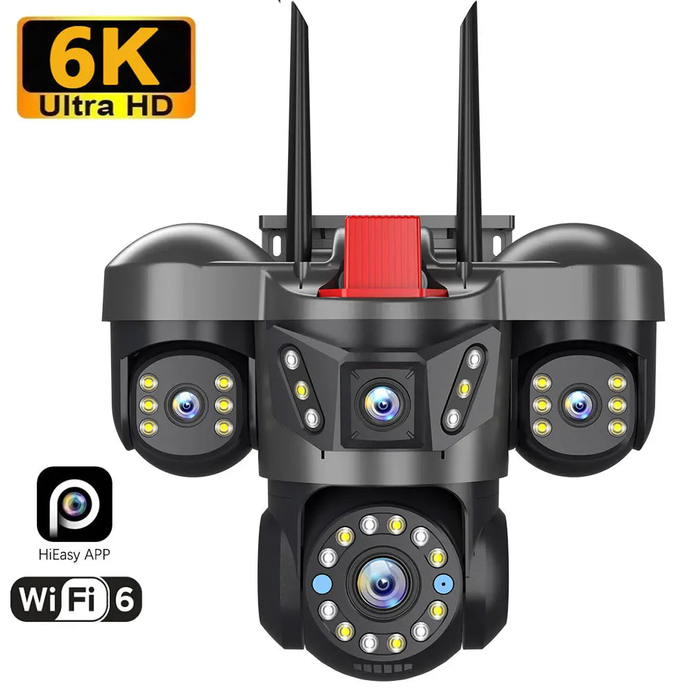 360° Outdoor WLAN-Kamera mit 4 Objektiven & 16x Zoom