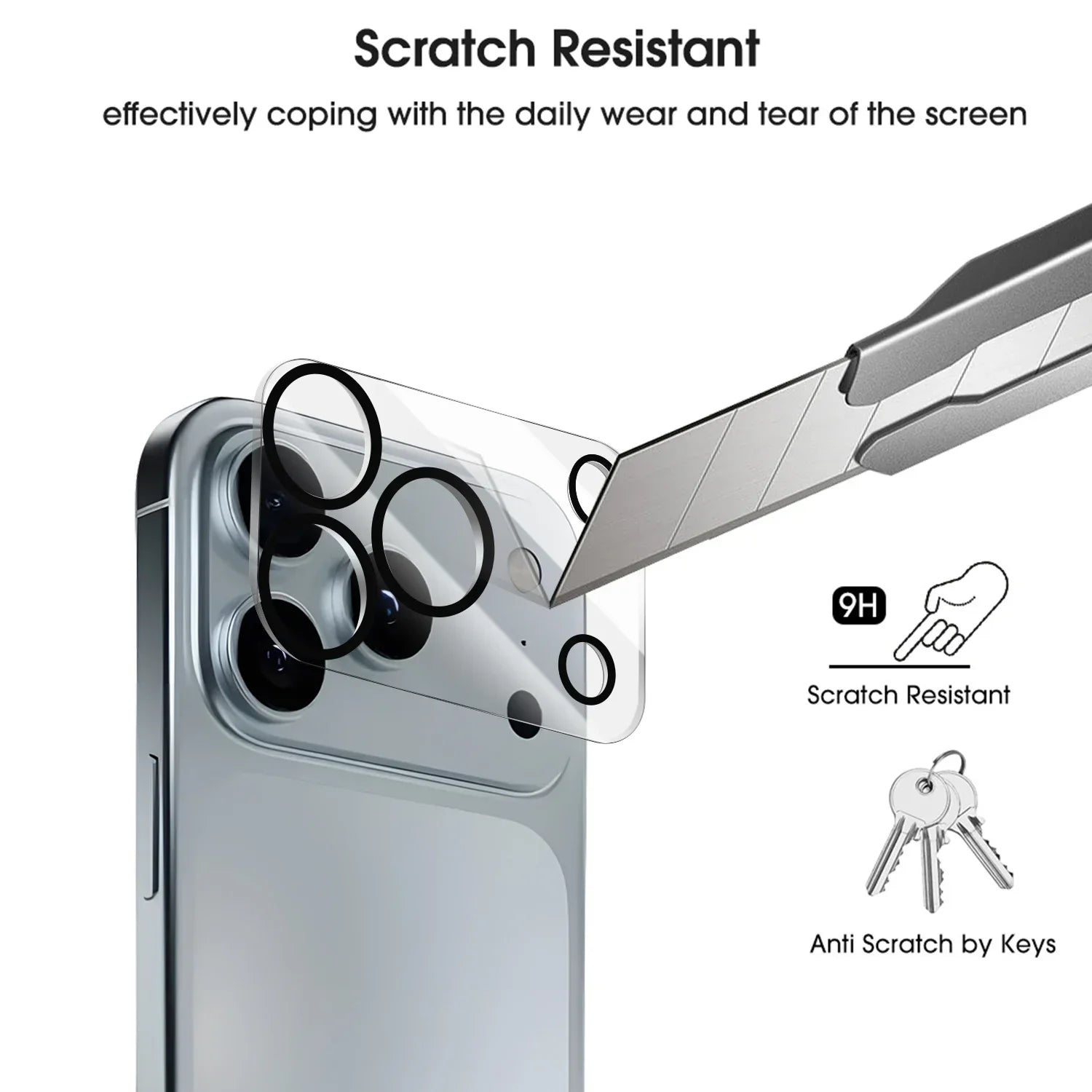 Camera lens protector glass for iPhone 17 series