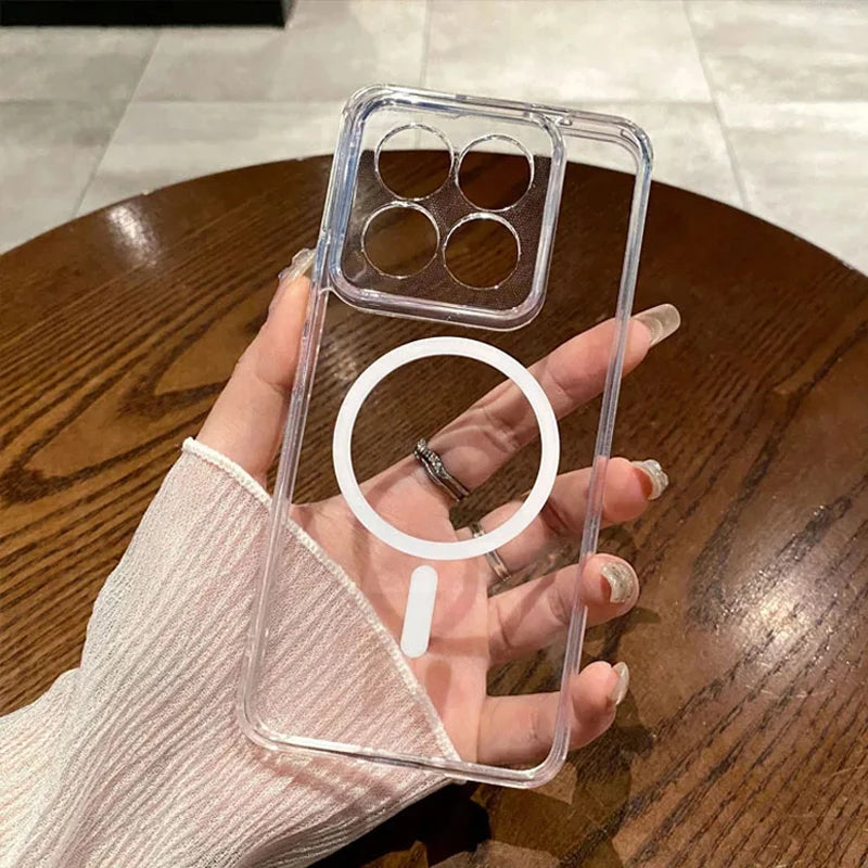 Luxus Transparente Magnethülle Xiaomi Mi 12-14