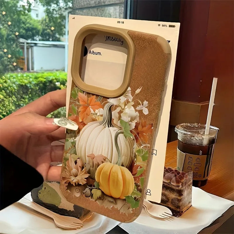 Herbst Kürbis Hülle für iPhone 16 15 14 Pro Max