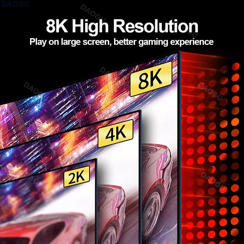 48Gbps HDMI 2.1 Kabel 8K 60Hz 4K 120Hz HDR 3D 1-5m