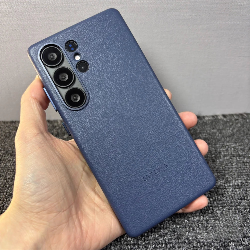 Lederhülle für Samsung S25 Ultra Magnetisch Qi