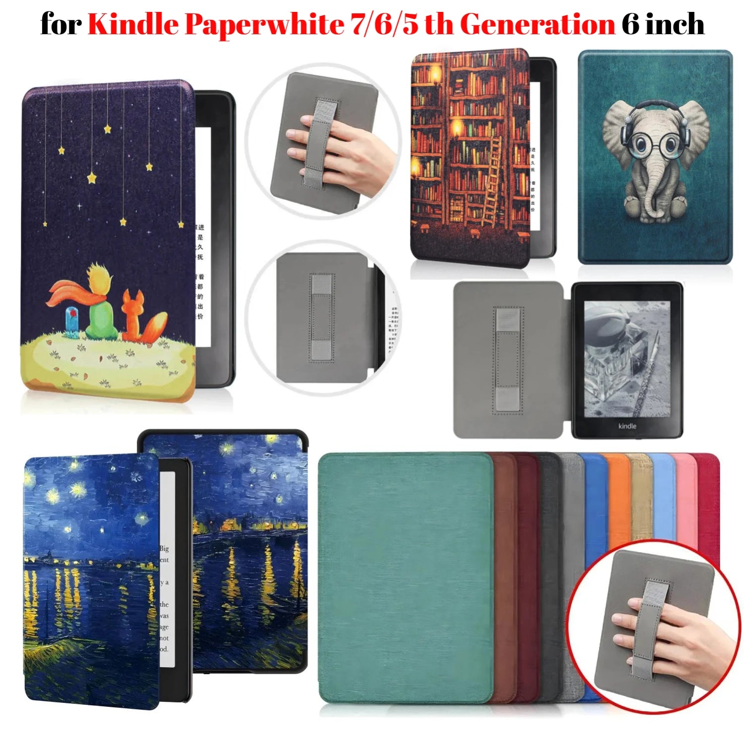 PU-Lederhülle für Kindle Paperwhite 6"