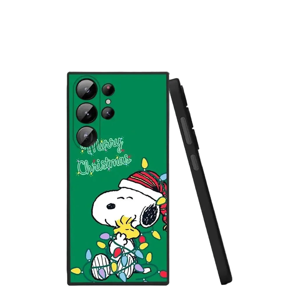 Cartoon Snoopy Weihnachts Handyhülle für Samsung S25